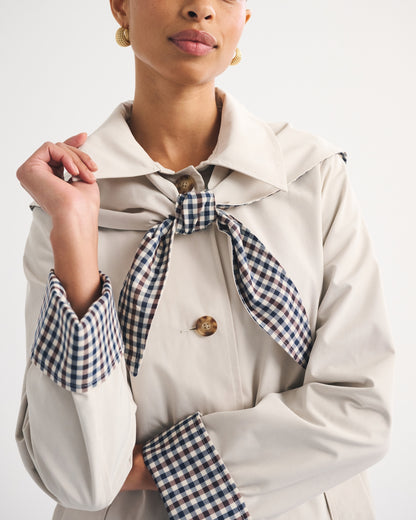 Abercrombie A-Line Removable Scarf Trench Coat