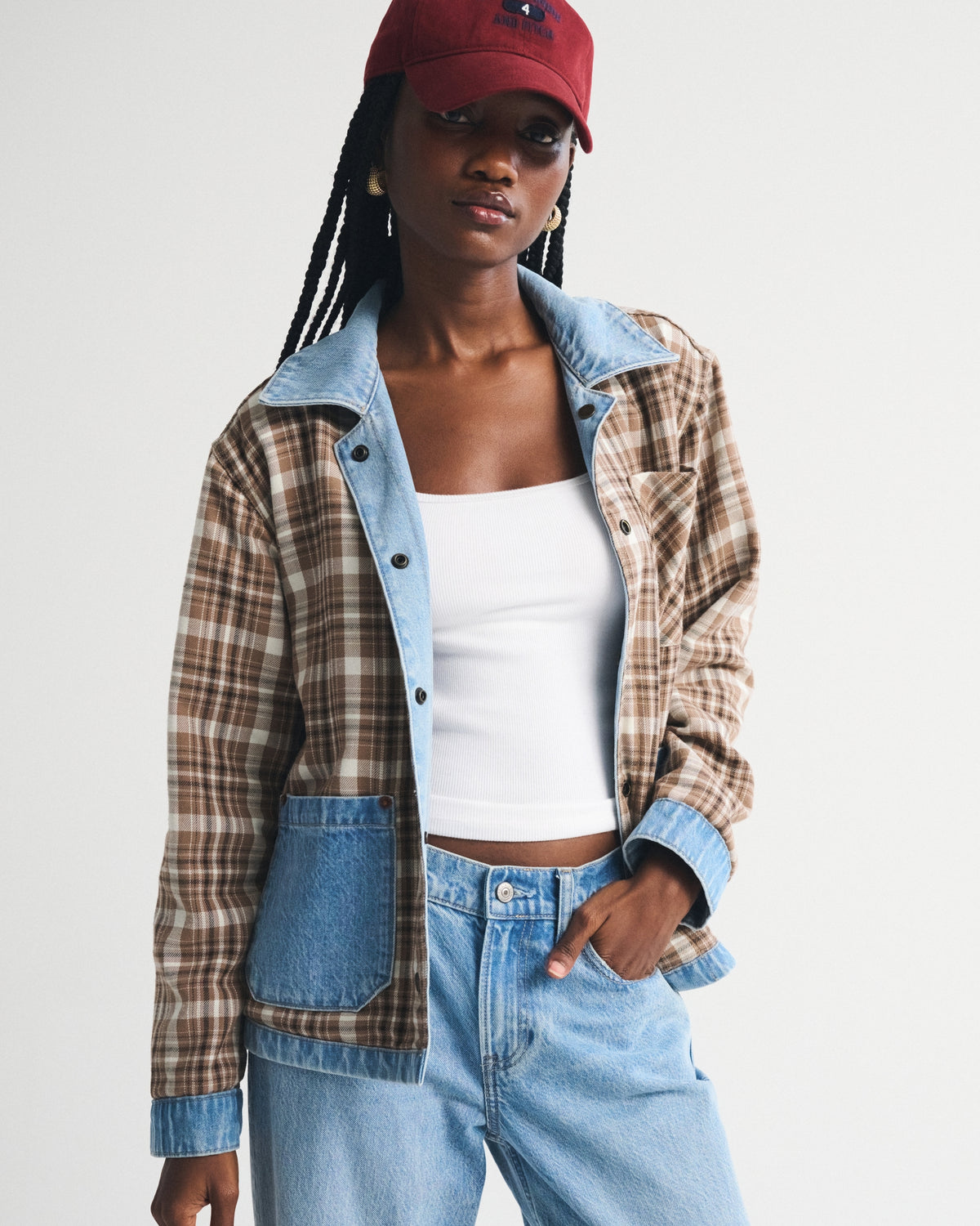 Abercrombie Reversible Denim Shirt Jacket