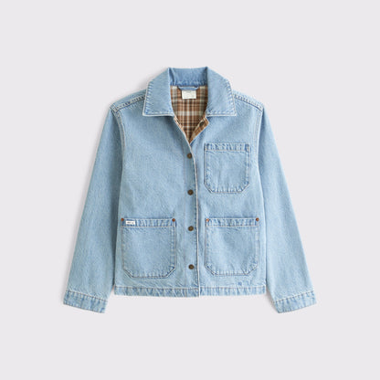 Abercrombie Reversible Denim Shirt Jacket