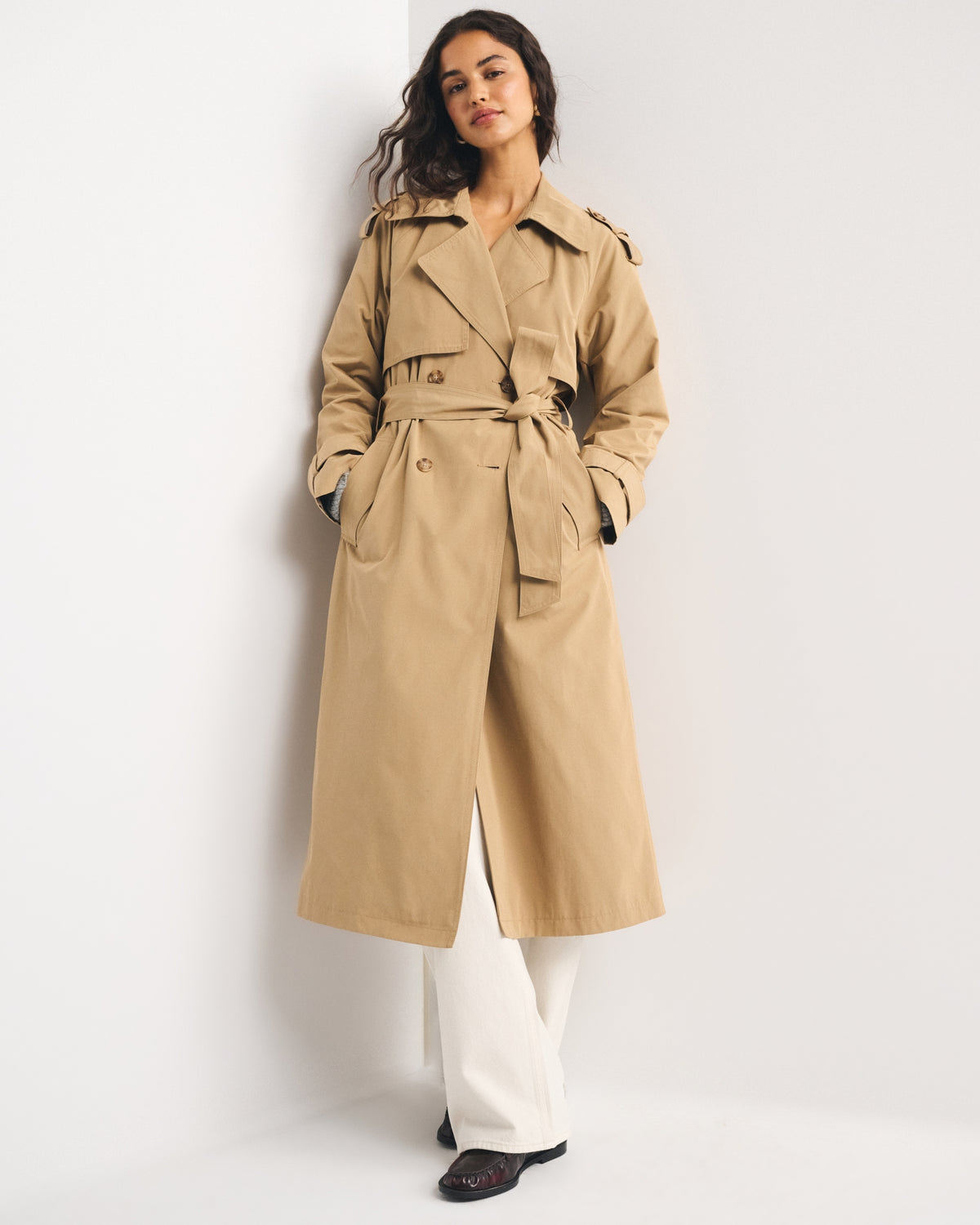 Abercrombie A&F Carrie Long Trench Coat