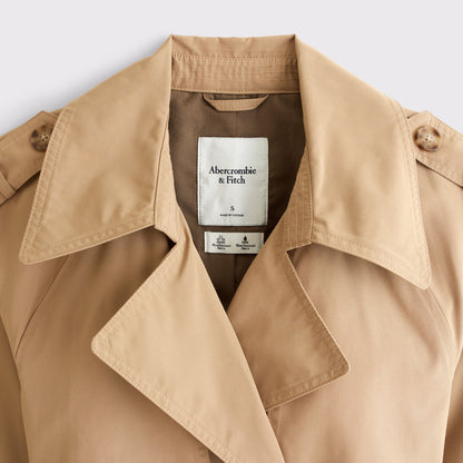 Abercrombie A&F Carrie Long Trench Coat