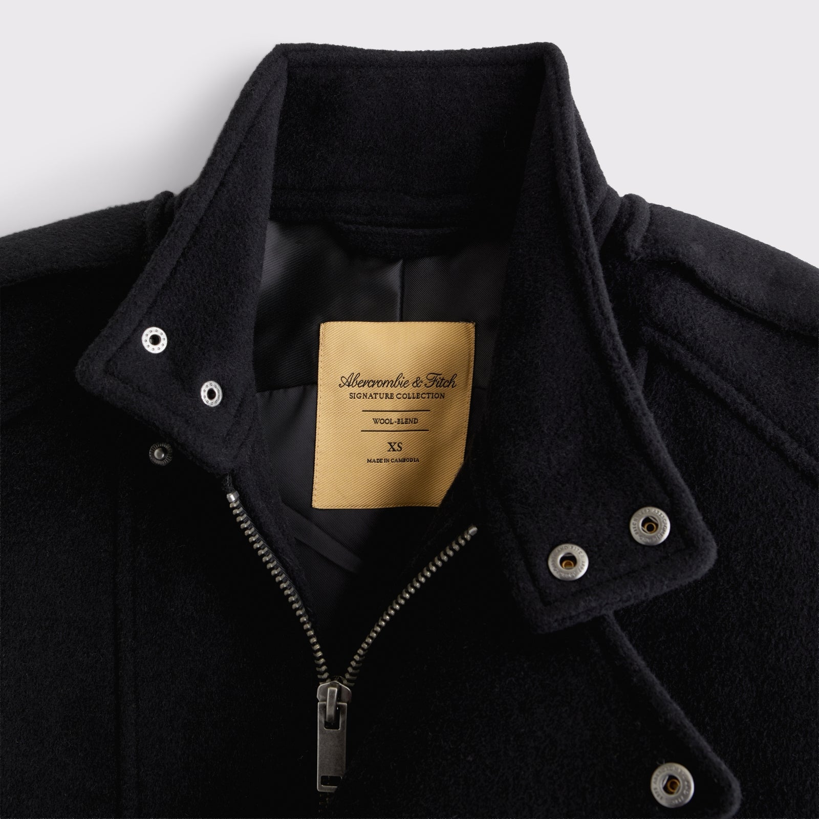Abercrombie A&F West Village Wool-Blend Bomber