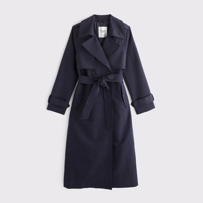 Abercrombie A&F Carrie Menswear Long Trench Coat