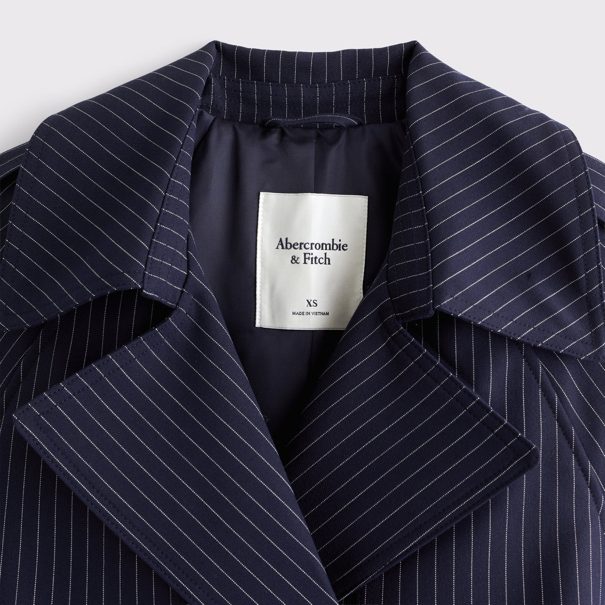 Abercrombie A&F Carrie Menswear Long Trench Coat