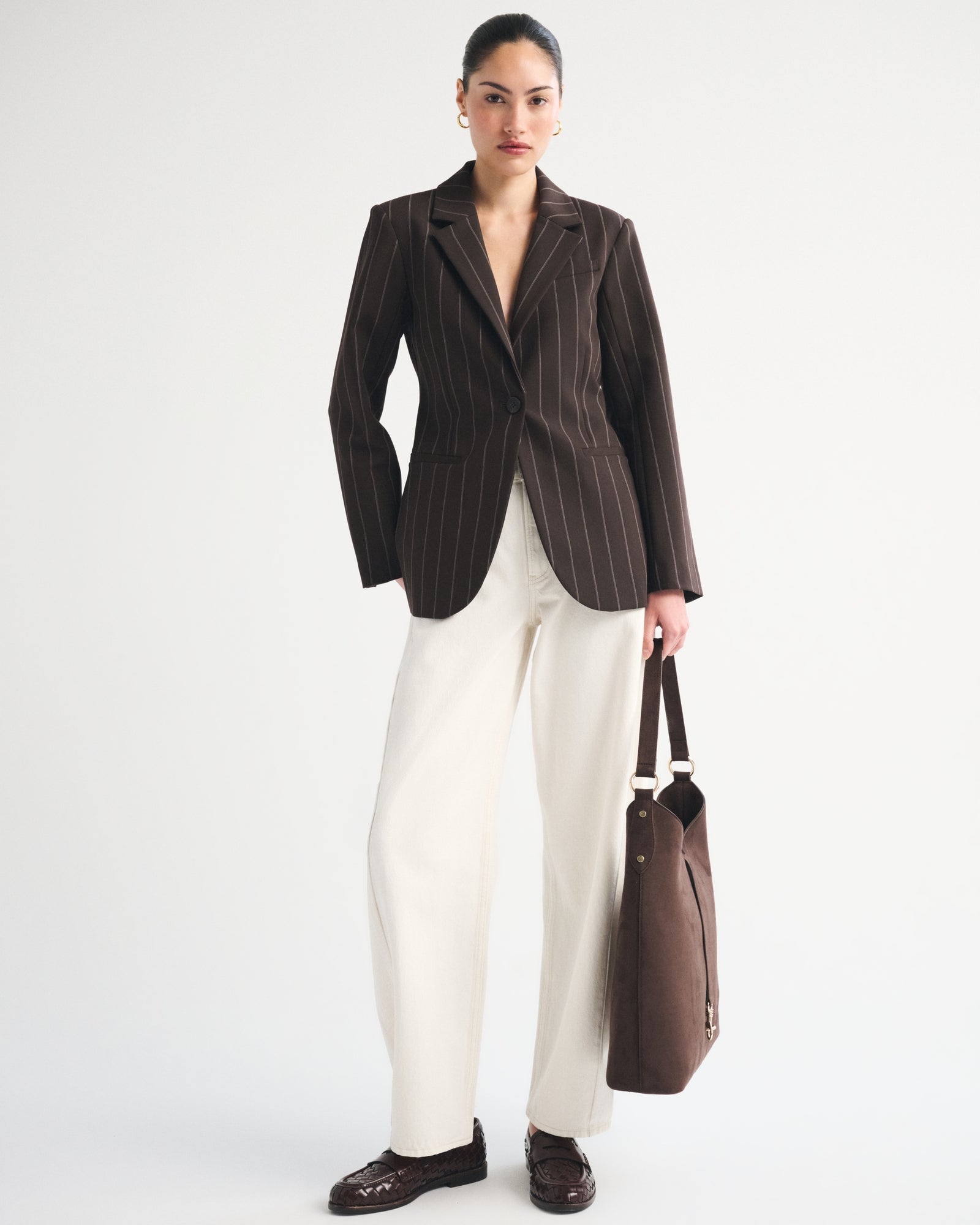 Abercrombie Nipped-Waist Suiting Blazer