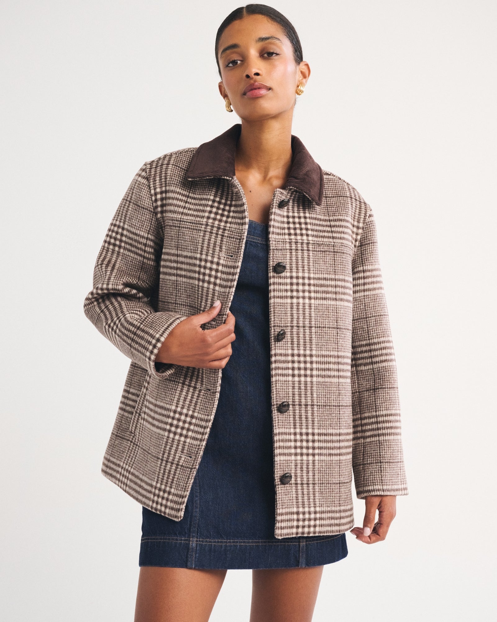 Abercrombie Wool-Blend Barn Jacket