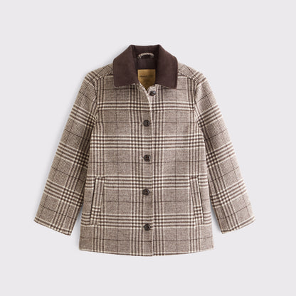 Abercrombie Wool-Blend Barn Jacket