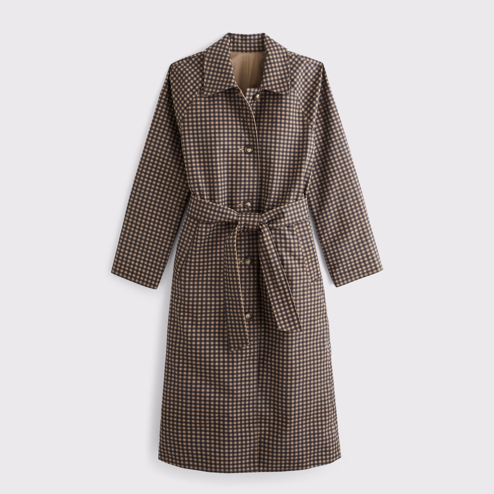 Abercrombie 100% Cotton 2-in-1 Reversible Long Mac Coat