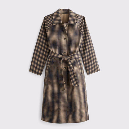 Abercrombie 100% Cotton 2-in-1 Reversible Long Mac Coat
