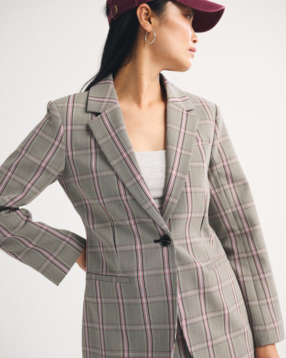 Abercrombie Nipped-Waist Suiting Blazer