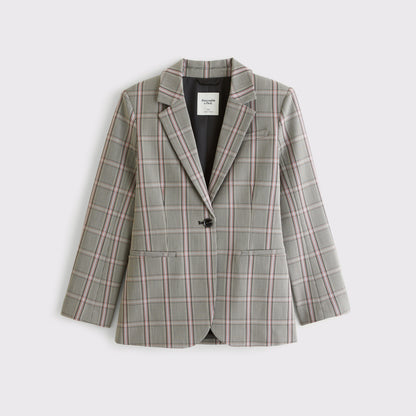 Abercrombie Nipped-Waist Suiting Blazer