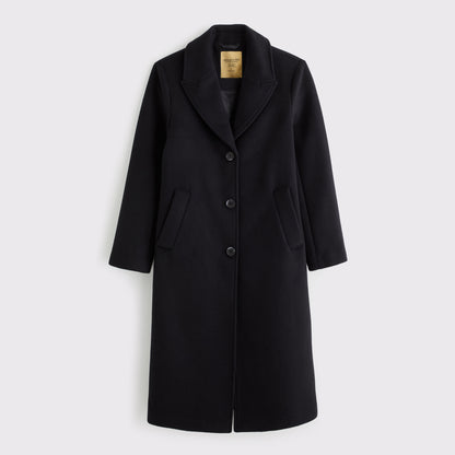 Abercrombie Wool-Blend Tailored Topcoat