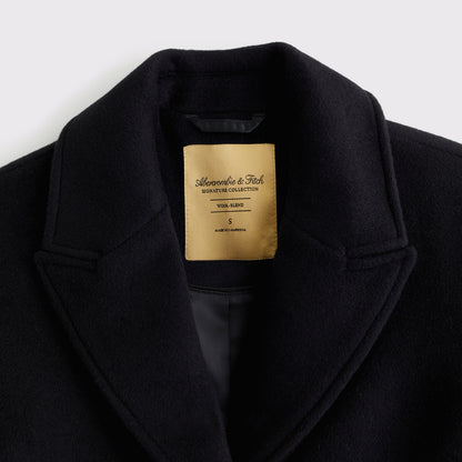 Abercrombie Wool-Blend Tailored Topcoat