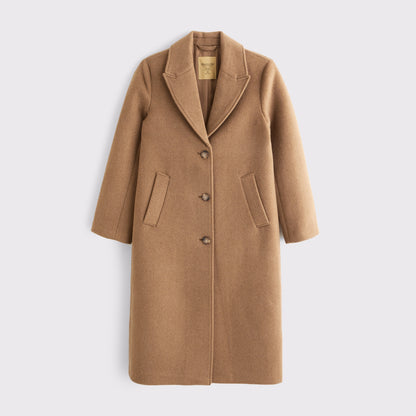 Abercrombie Wool-Blend Tailored Topcoat