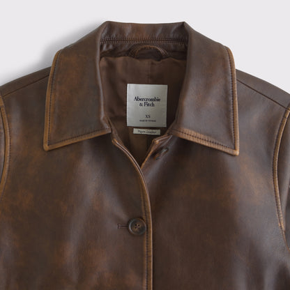 Abercrombie Slim Vegan Leather Jacket