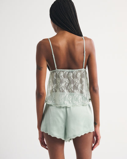 Abercrombie Lace and Satin Sleep Short