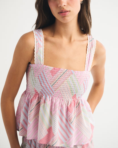 Abercrombie Smocked Sleep Tank