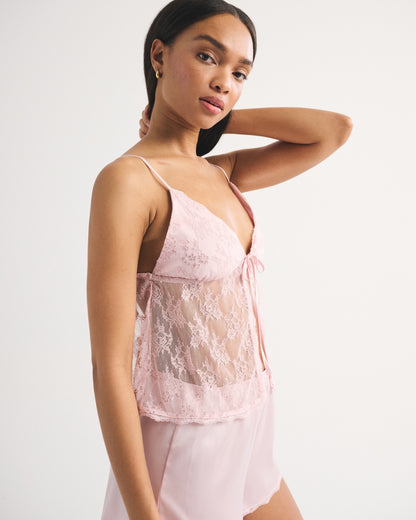Abercrombie Lace and Satin Sleep Cami