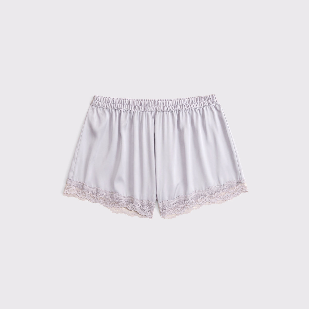 Abercrombie Lace-Trim Satin Sleep Short