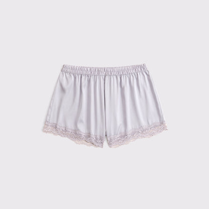 Abercrombie Lace-Trim Satin Sleep Short