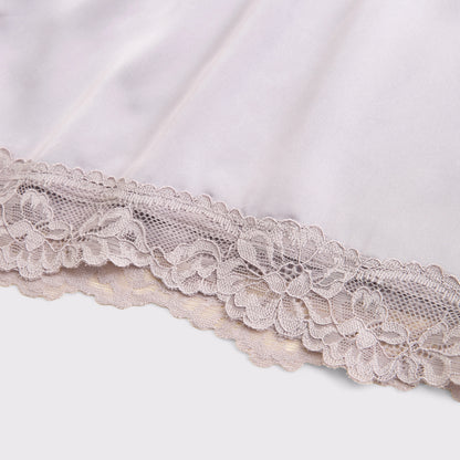 Abercrombie Lace-Trim Satin Sleep Short