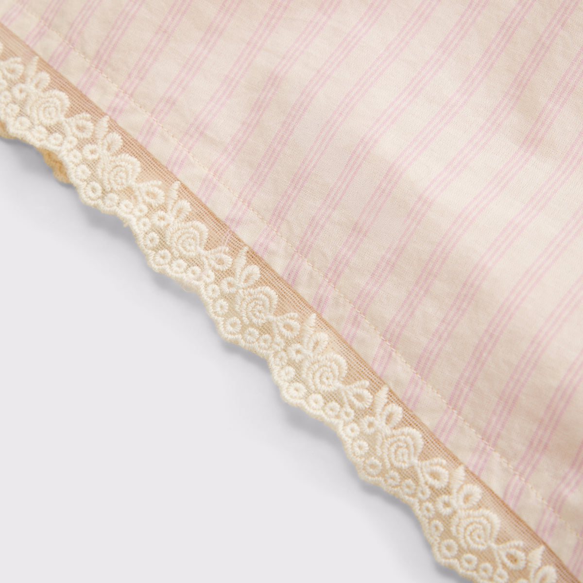 Abercrombie 100% Cotton Lace-Trim Sleep Short