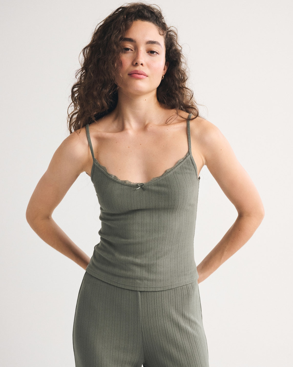 Abercrombie Lace-Trim Sleep Cami