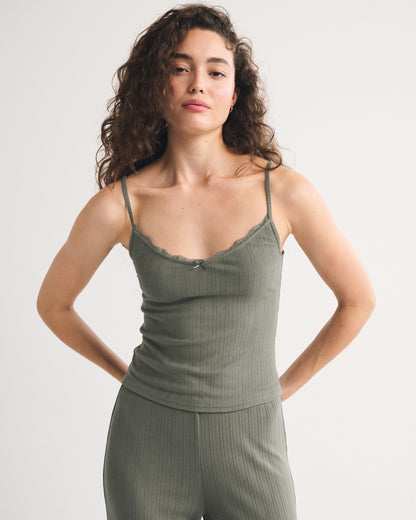 Abercrombie Lace-Trim Sleep Cami