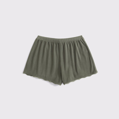 Abercrombie Lace-Trim Sleep Short