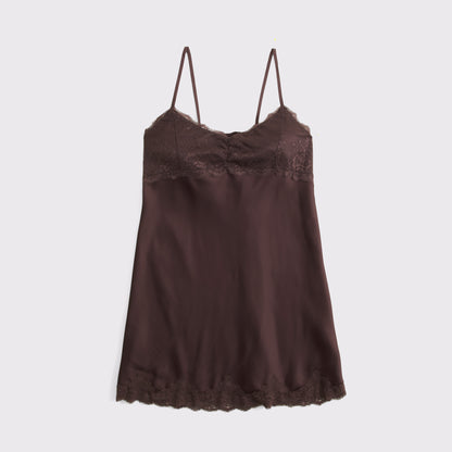 Abercrombie Lace-Trim Satin Nightie