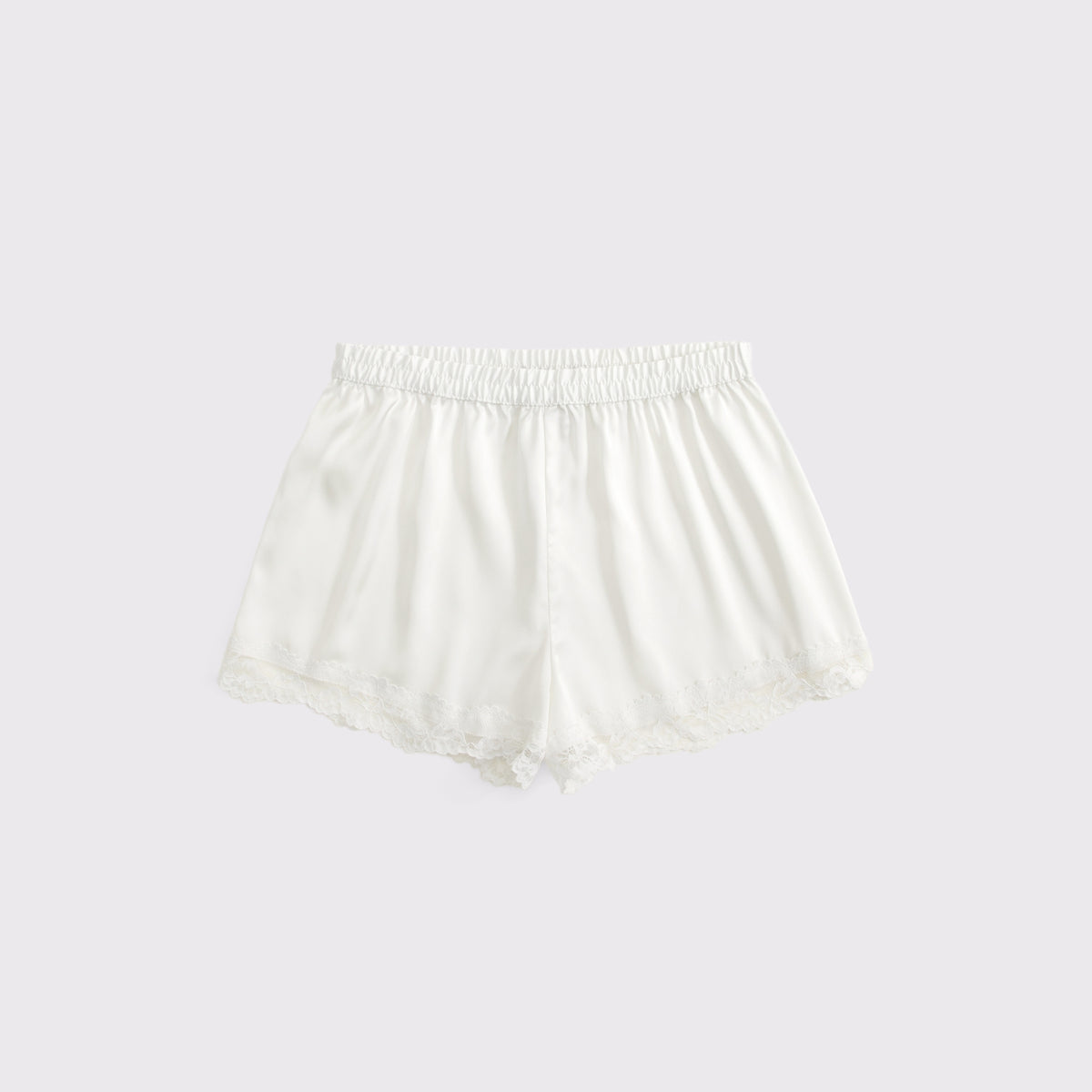 Abercrombie Lace-Trim Satin Sleep Short