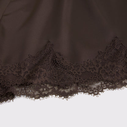 Abercrombie Lace-Trim Satin Short