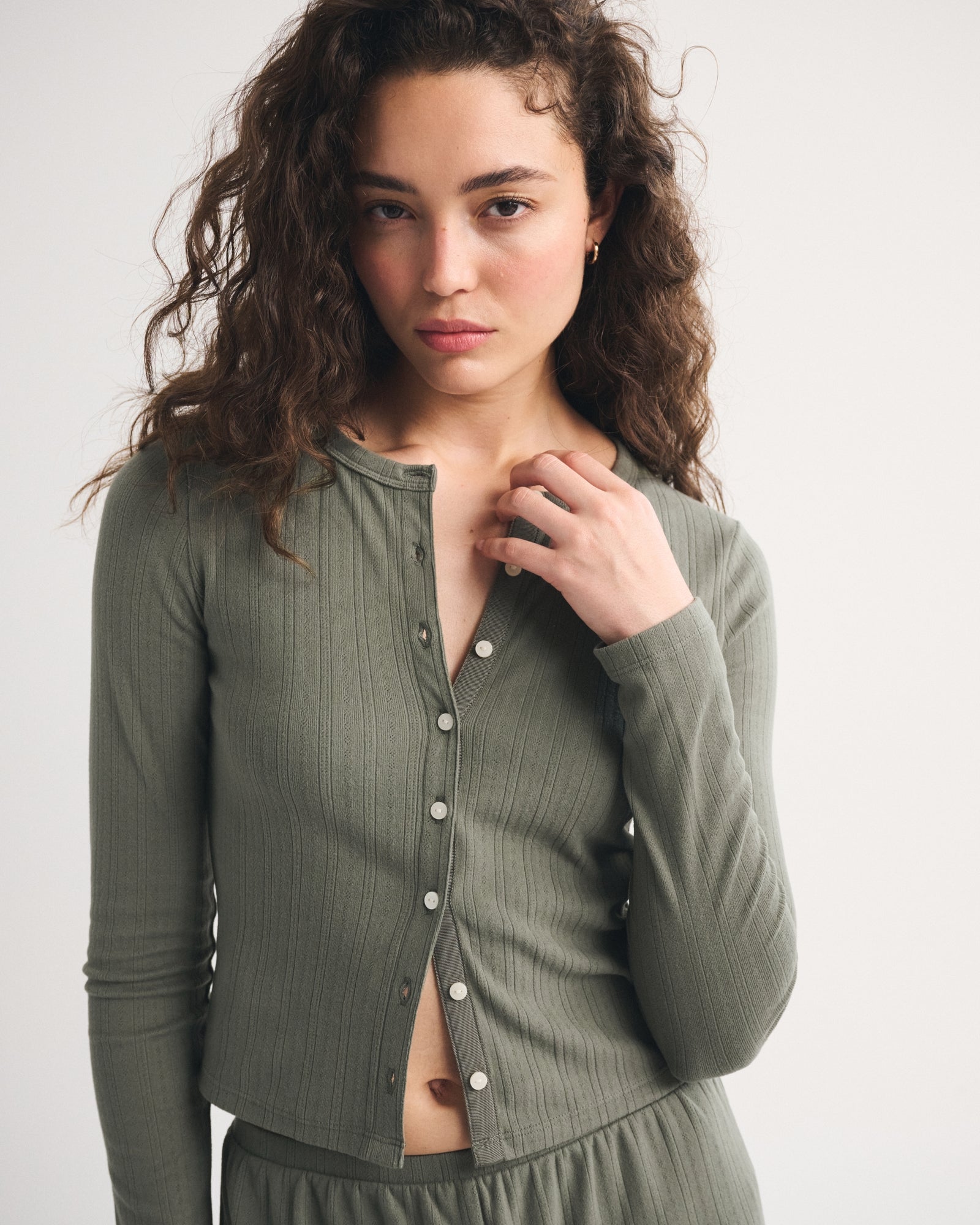 Abercrombie Long-Sleeve Sleep Cardigan