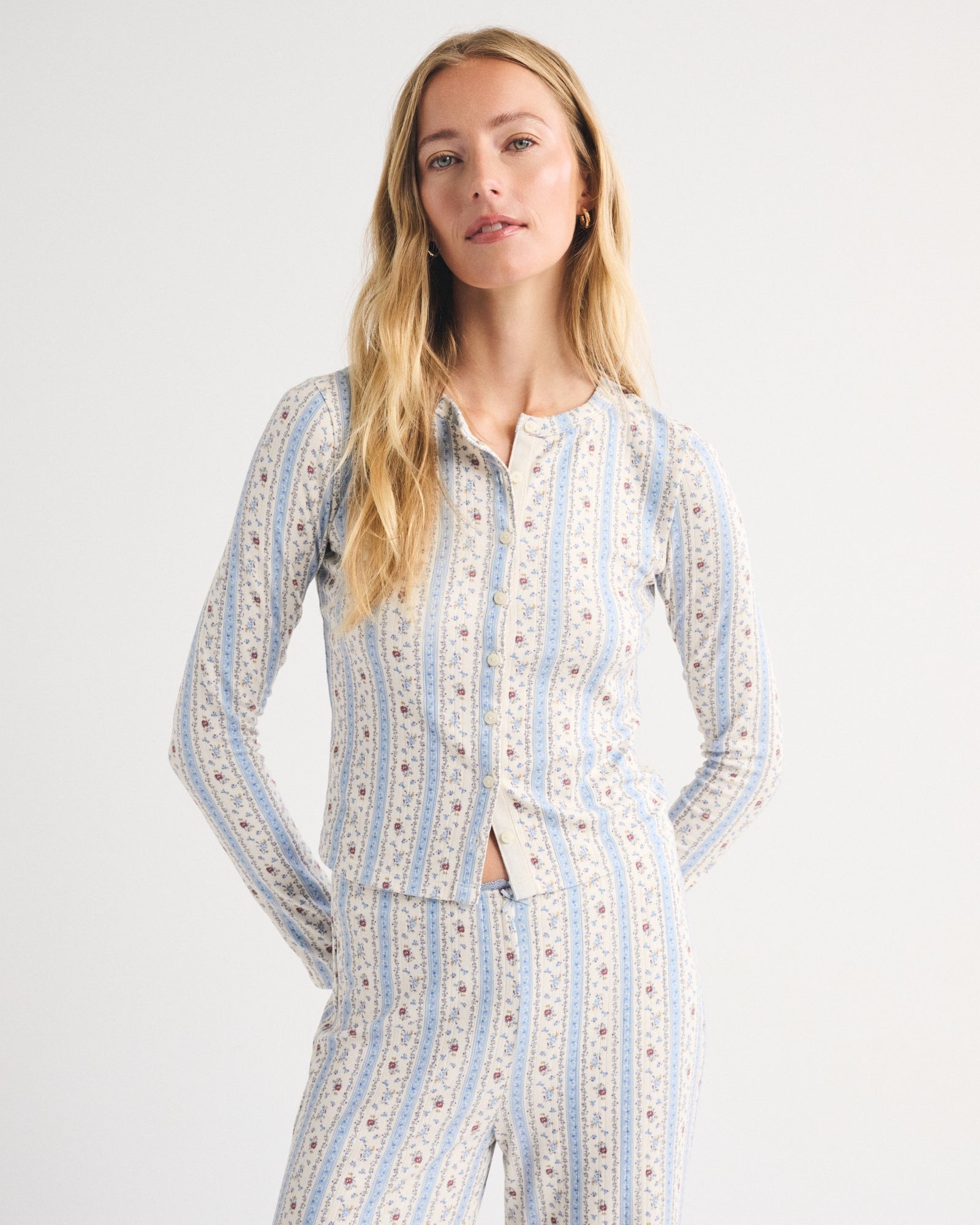 Abercrombie Long-Sleeve Sleep Cardigan