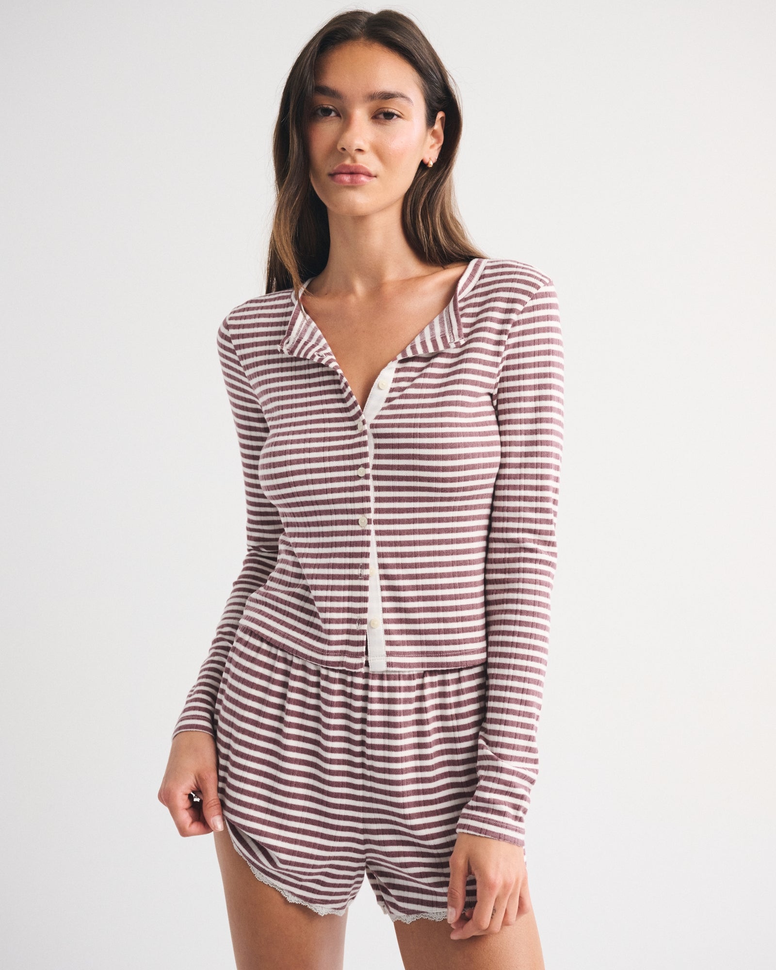 Abercrombie Long-Sleeve Sleep Cardigan