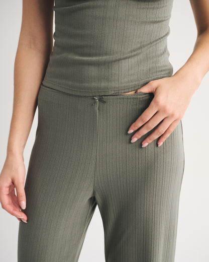 Abercrombie Lace-Trim Waist Sleep Pant