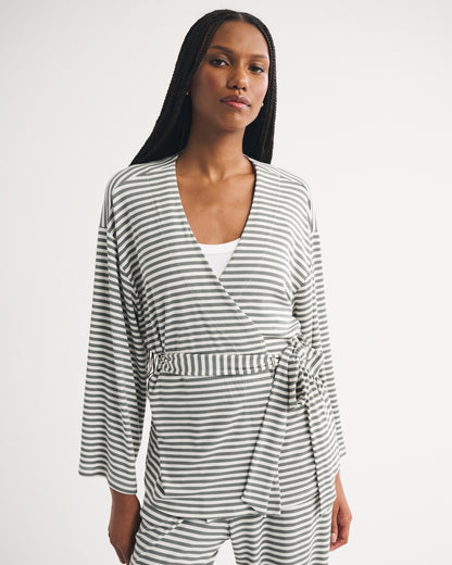 Abercrombie Modal-Blend Lounge Rib Wrap Top