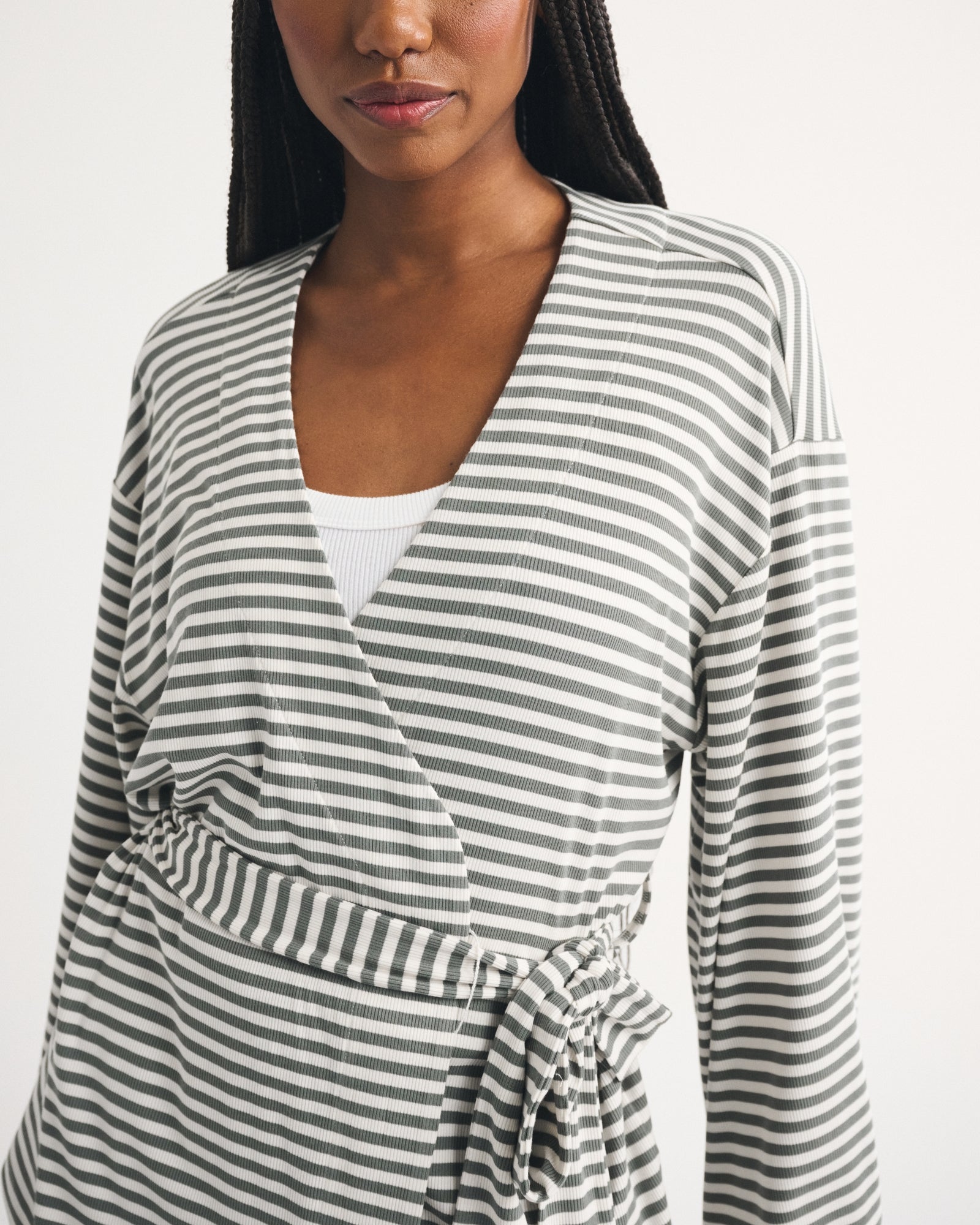 Abercrombie Modal-Blend Lounge Rib Wrap Top