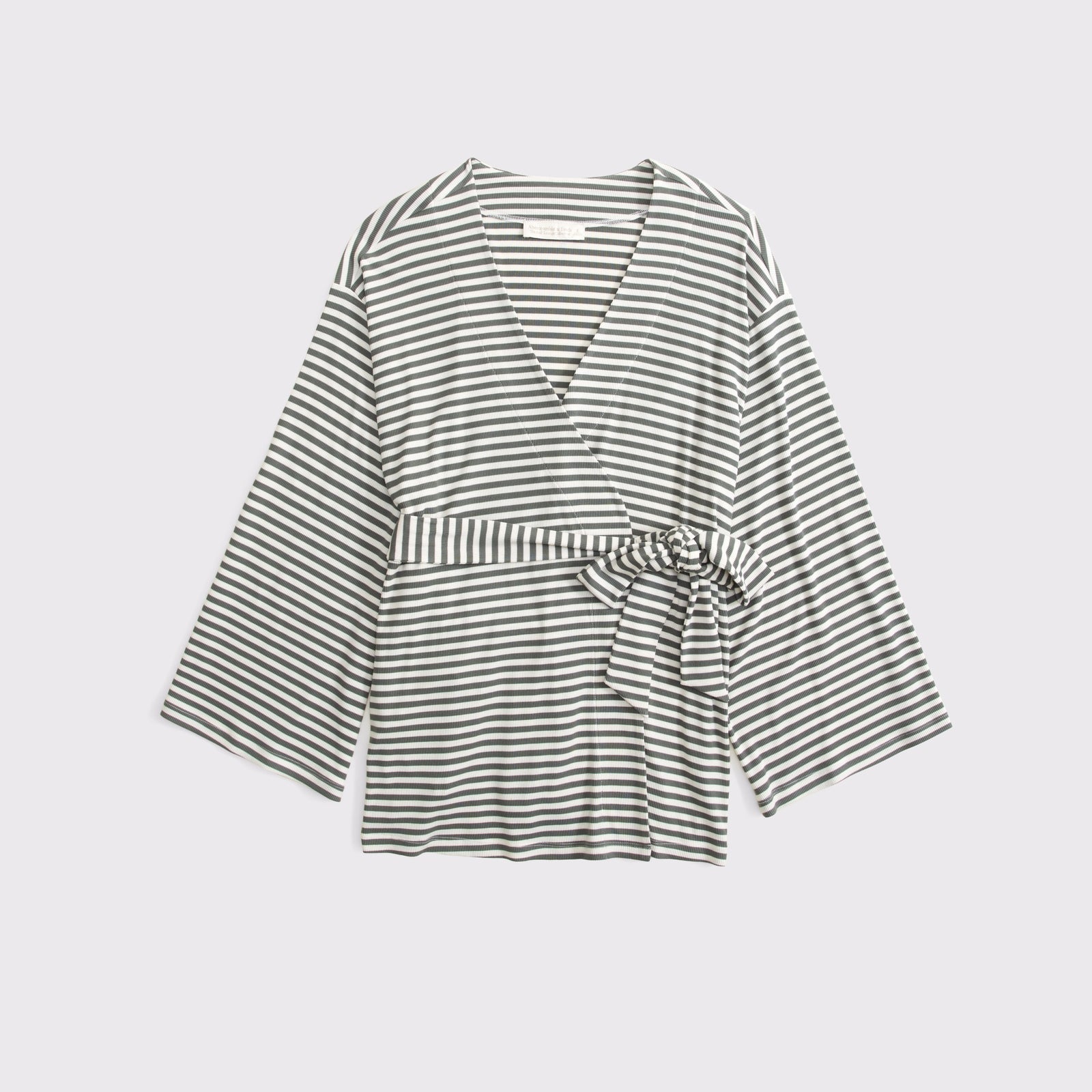 Abercrombie Modal-Blend Lounge Rib Wrap Top