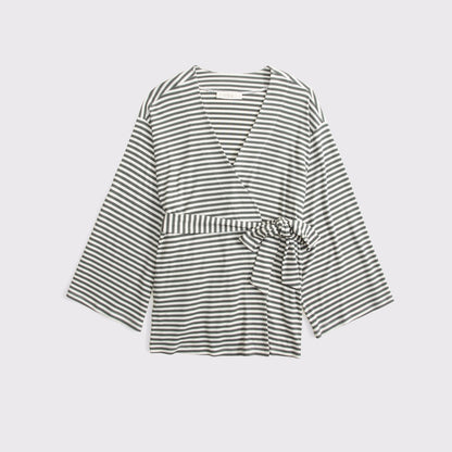Abercrombie Modal-Blend Lounge Rib Wrap Top