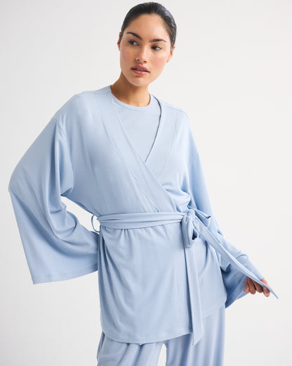 Abercrombie Modal-Blend Lounge Rib Wrap Top
