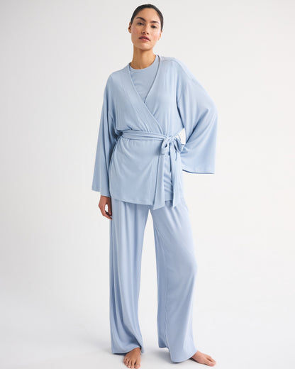 Abercrombie Modal-Blend Lounge Rib Wrap Top
