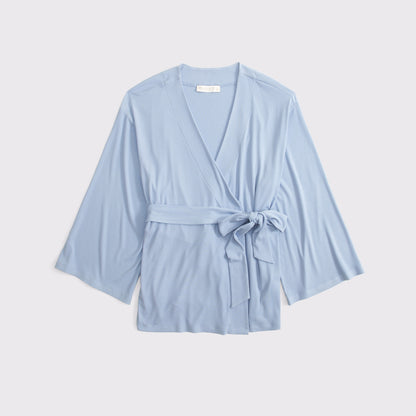Abercrombie Modal-Blend Lounge Rib Wrap Top