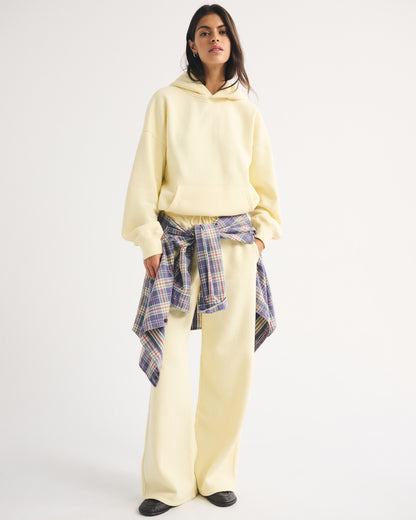 Abercrombie Sunday High Rise Wide Leg Sweatpant