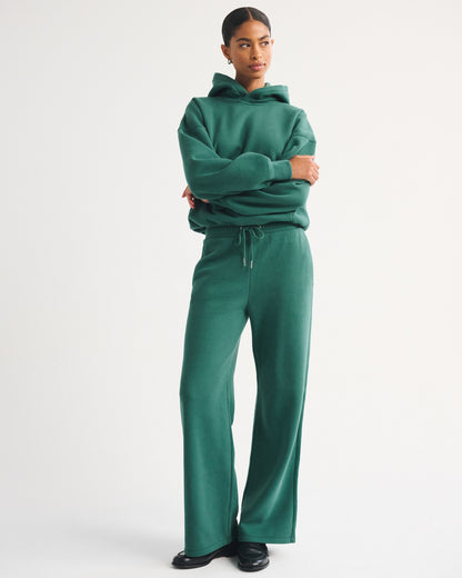 Abercrombie Sunday High Rise Wide Leg Sweatpant