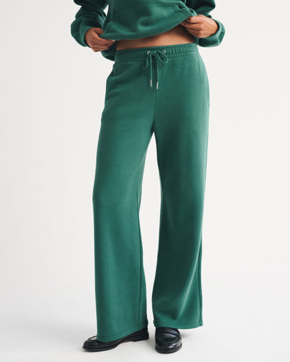 Abercrombie Sunday High Rise Wide Leg Sweatpant