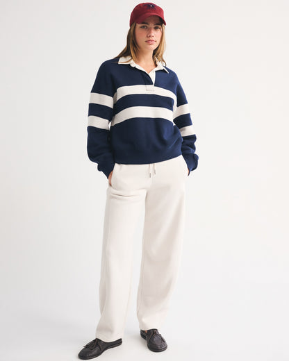 Abercrombie Sunday High Rise Forward Seam Barrel Sweatpant