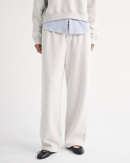 Abercrombie Heritage Heavyweight High Rise Straight Leg Sweatpant