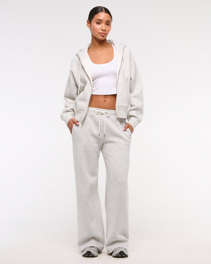 Abercrombie Sunday High Rise Wide Leg Sweatpant