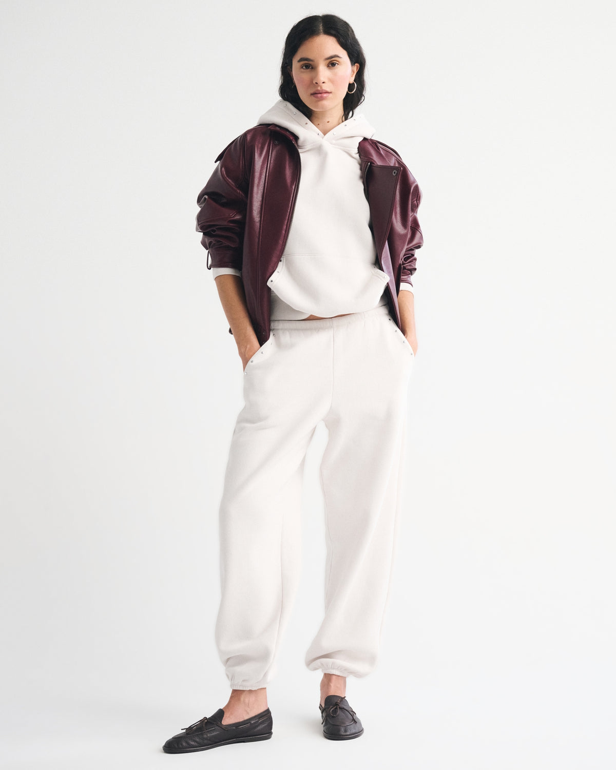 Abercrombie High Rise Sunday Baggy Sweatpant